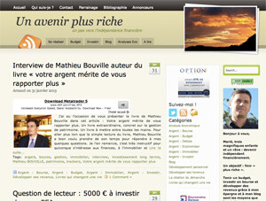 Blog "Avenir plus riche"