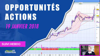 Opportunités actions au 19 janvier 2018 (Suivi hebdo bourse)