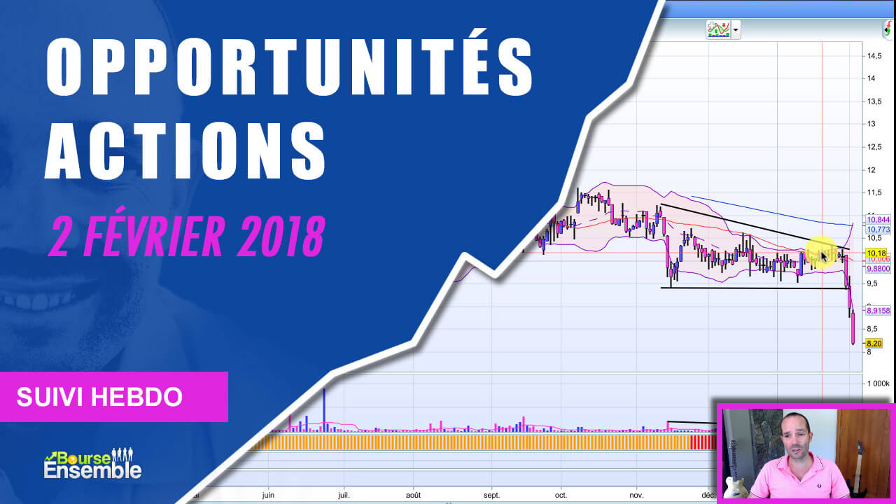 Opportunités actions au 2 février 2018 (Suivi hebdo bourse)