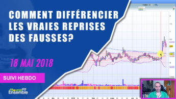Comment différencier les vraies REPRISES des fausses? (Suivi hebdo bourse 18 mai 2018)