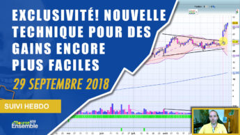 EXCLUSIVITÉ: Nouvelle technique pour des gains encore plus faciles (Suivi hebdo bourse 28 septembre 2018)