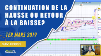 Continuation de la HAUSSE ou retour à la BAISSE? (Suivi hebdo bourse 1er mars 2019)