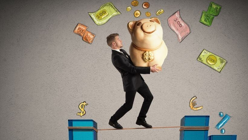 Un homme qui prend des risques en Bourse