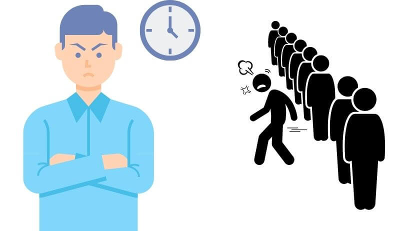 Un homme impatient de gagner sa vie en bourse